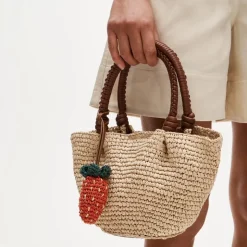Strawberry bag charm