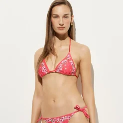String bikini top in map-print Classic Sculpt™