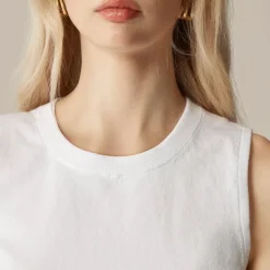 Sweater shell in premium ultra-fine cotton blend