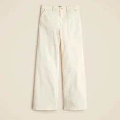 Tall camp-pocket wide-leg jean