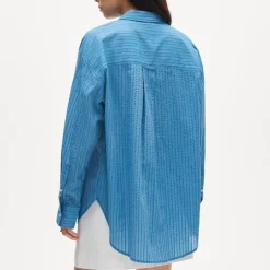 Étienne oversized shirt in dobby stripe