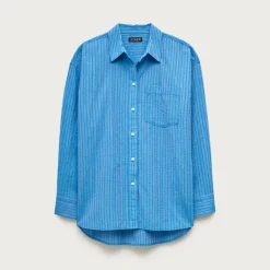 Étienne oversized shirt in dobby stripe
