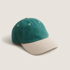 Two-tone washed canvas baseball hat