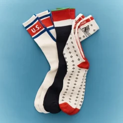 U.S. Ski & Snowboard by J.Crew cotton socks three-pack