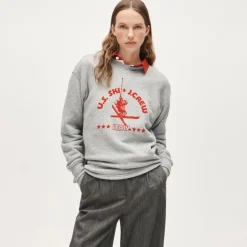 U.S. Ski & Snowboard by J.Crew heritage terry graphic crewneck sweatshirt