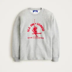 U.S. Ski & Snowboard by J.Crew heritage terry graphic crewneck sweatshirt
