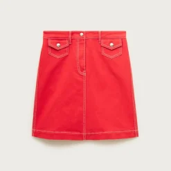 Utility-pocket pencil skirt