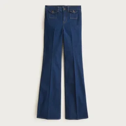 Vintage flare jean with flap pockets