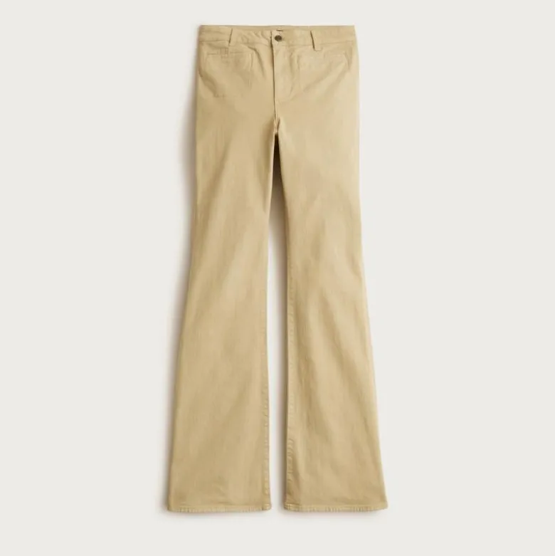 Vintage flare pant in washed twill