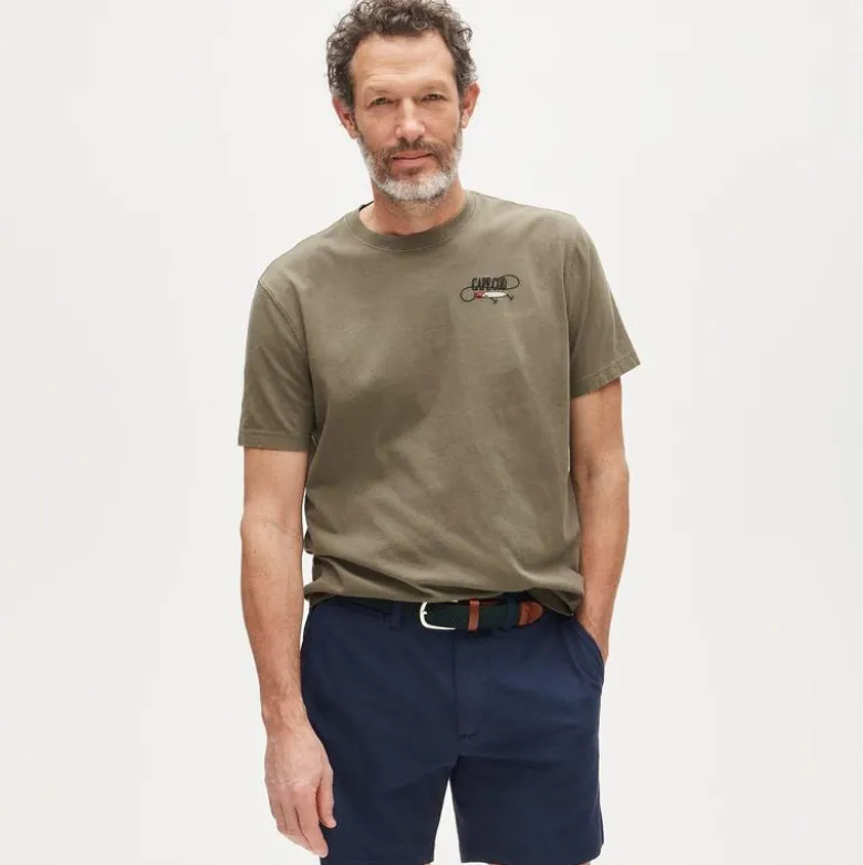 Vintage-wash cotton graphic T-shirt