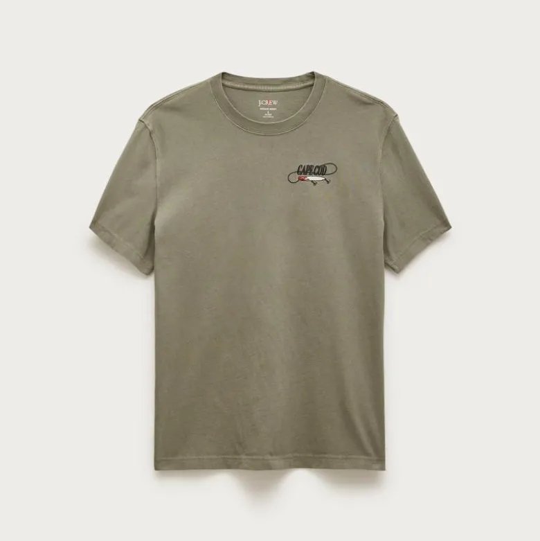 Vintage-wash cotton graphic T-shirt