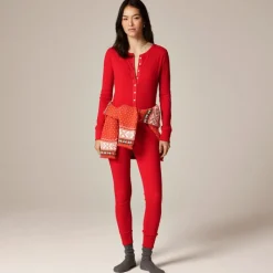 Waffle-knit one-piece