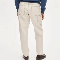 Wallace & Barnes carpenter pant in seeded canvas