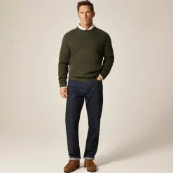 Wallace & Barnes wool sweater with suede