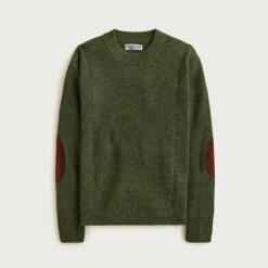 Wallace & Barnes wool sweater with suede